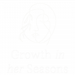 White Logo -Growth in Her Seaons Logo